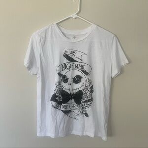 Disney The Nightmare Before Christmas Short Sleeve White T-Shirt